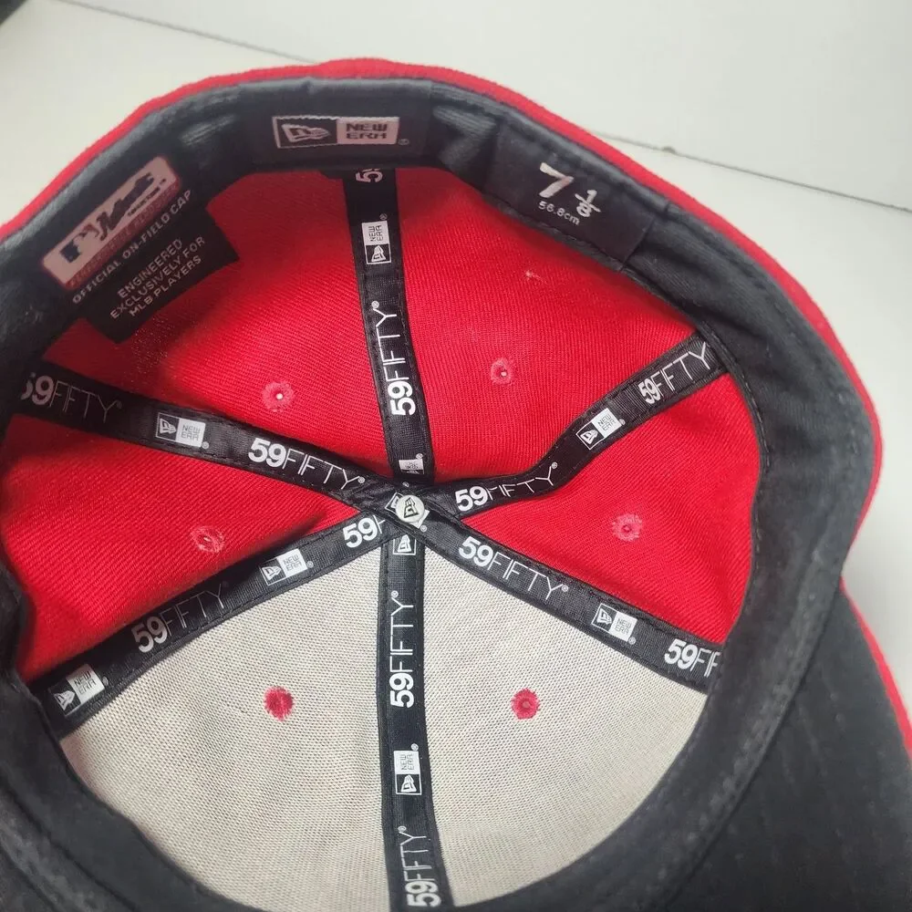 Washington Nationals New Era 59FIFTY Fitted Hat Cap Red MLB Baseball W Logo